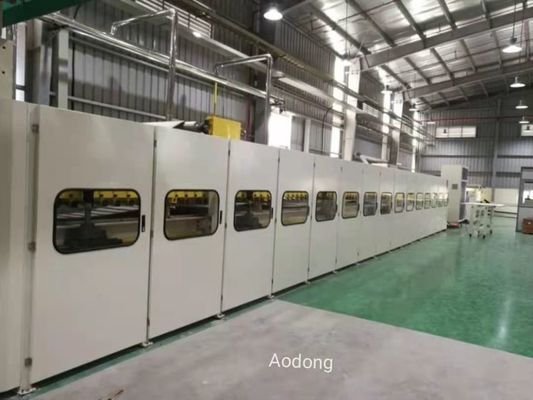 آلة تصنيع الورق المقوى الأوتوماتيكية ماكينة إنتاج علب الكرتون المموج ذو الصف الواحد في فيتنام